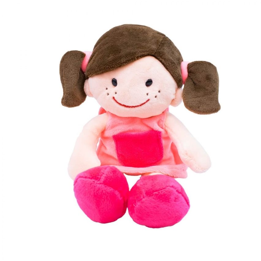 Boneca de Pelúcia Menina Sorridente 29 cm - Fofy Toys
