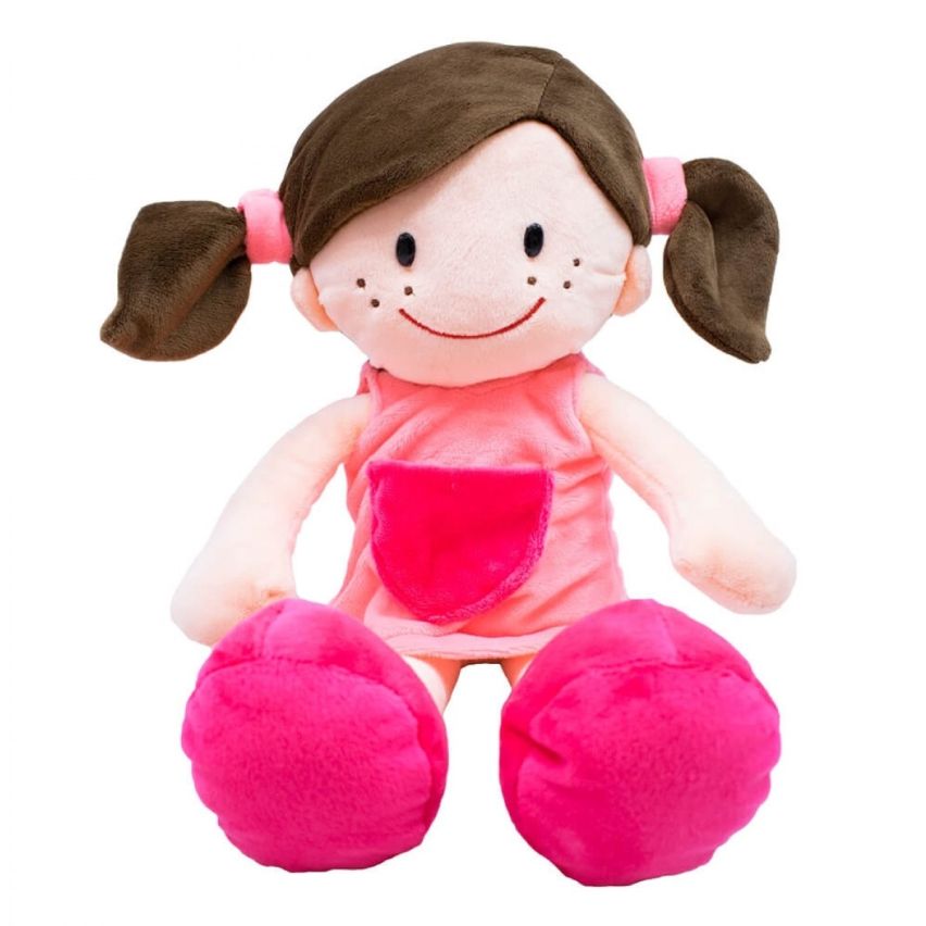 Boneca de Pelúcia Menina Sorridente 40 cm - Fofy Toys