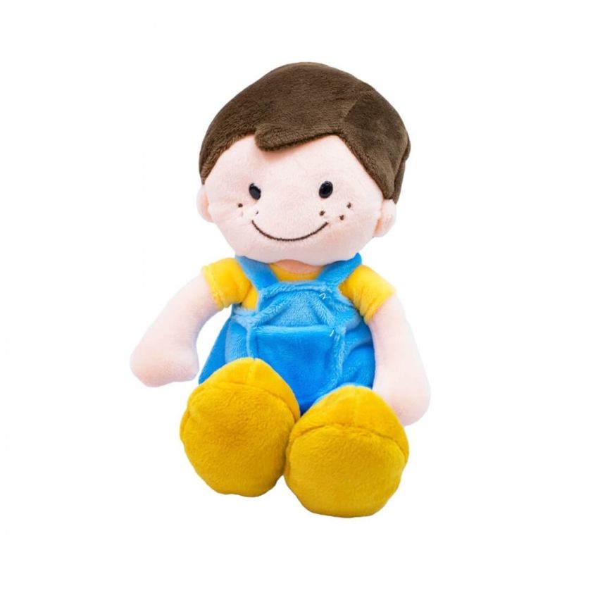 Boneco de Pelúcia Menino Sorridente 29 cm - Fofy Toys