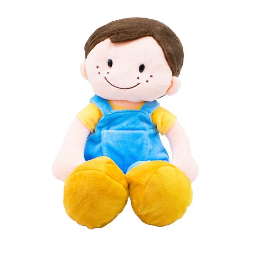 Boneco de Pelúcia Menino Sorridente 40 cm - Fofy Toys