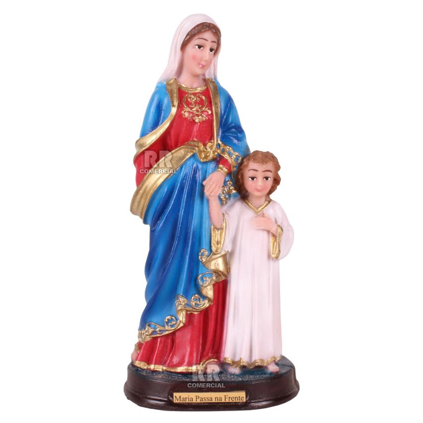 Imagem Nossa Senhora Maria Passa na Frente em Resina 20 cm