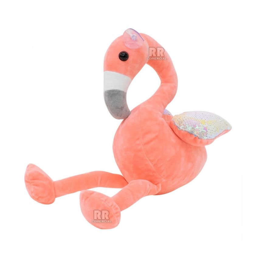 Pelúcia Flamingo com Asas de Lantejoula 25 cm - Fofy Toys