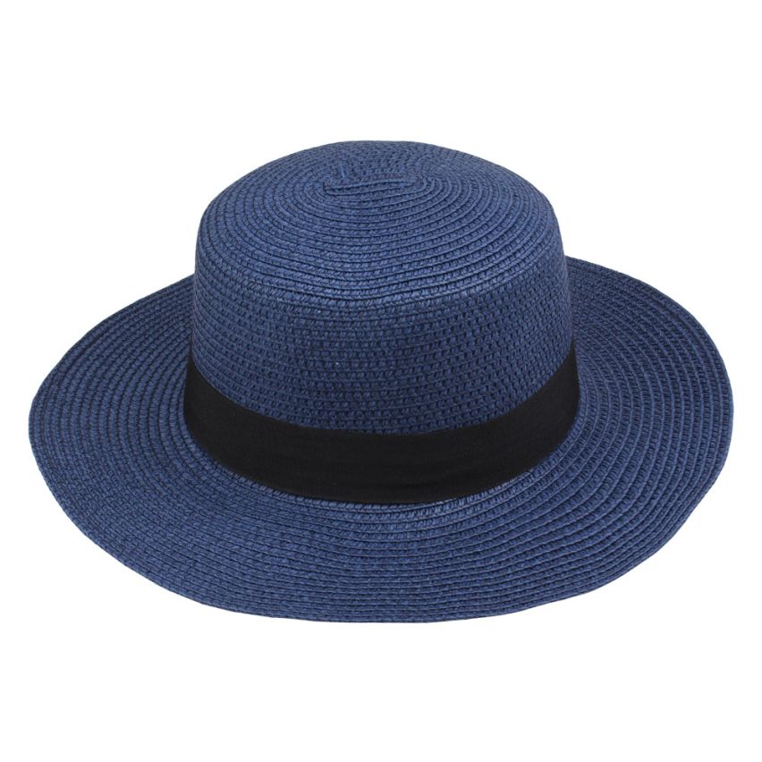 Chapéu de Praia Palha Azul