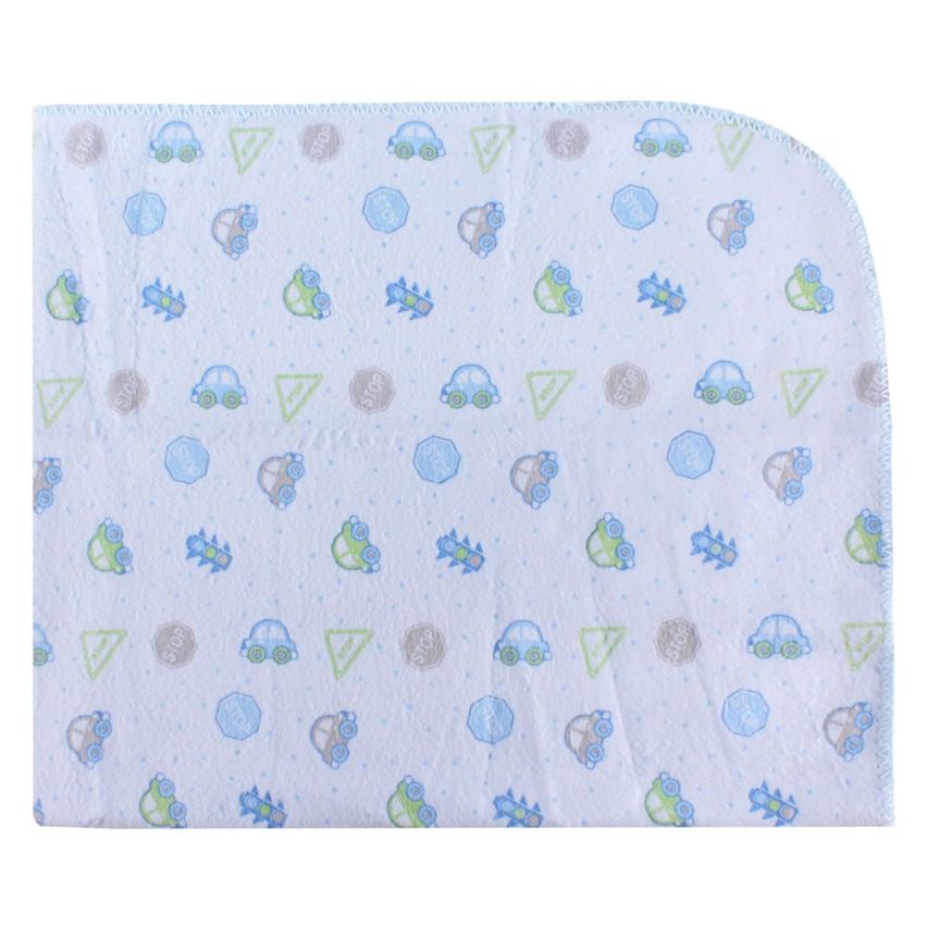 Cobertor Bebê Carícia Baby Flanelado Carros Azul - Minasrey