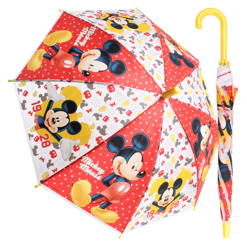 Guarda Chuva Sombrinha Infantil Disney Mickey Amarelo