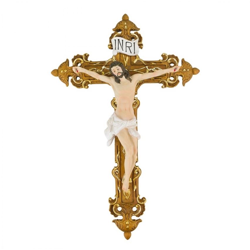 Imagem Crucifixo de Parede em Resina 29,5 cm