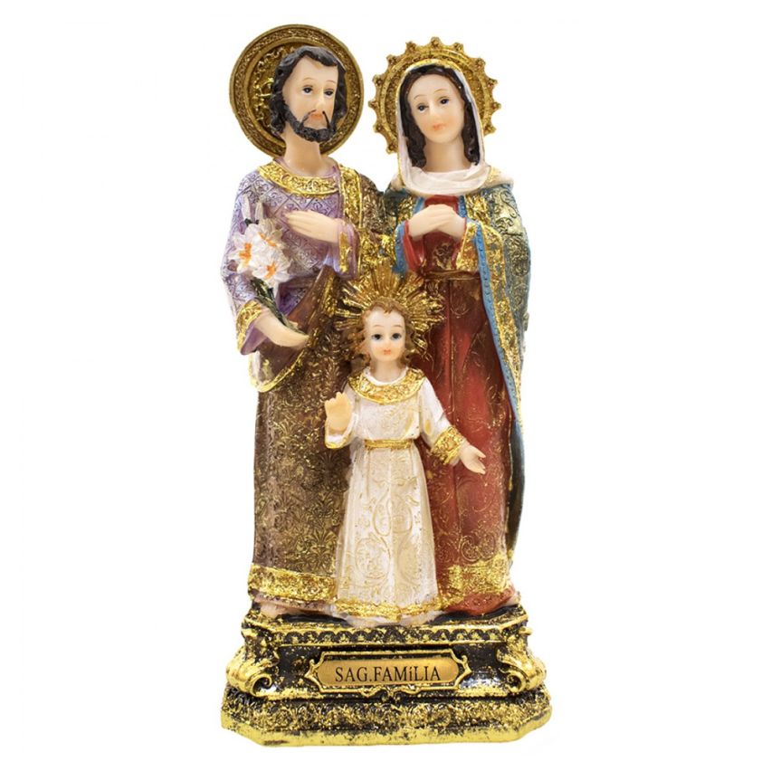 Imagem Sagrada Família em Resina 21,5 cm
