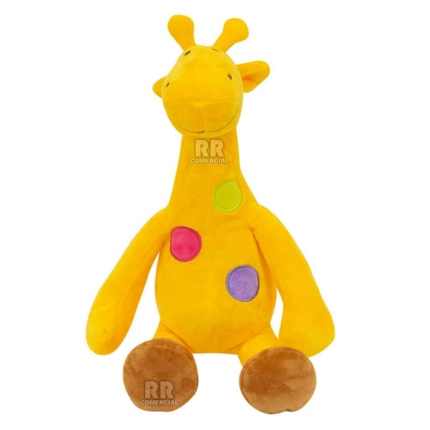 Pelúcia Girafa Amarela 39 cm