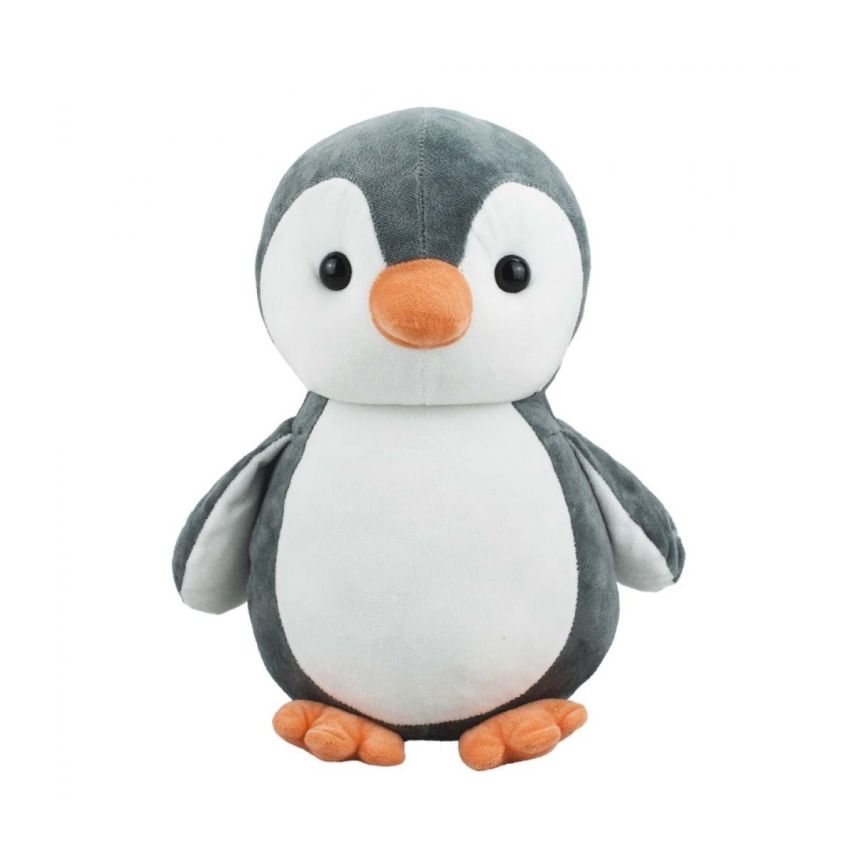 Pinguim de Pelúcia Cinza 22 cm - Fofy Toys